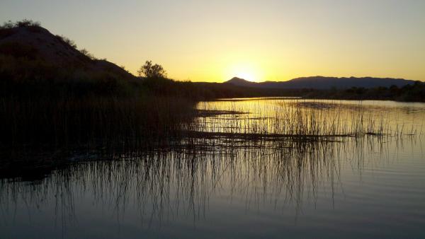 Sunset On The River