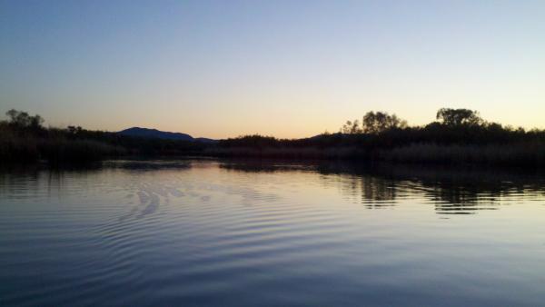 Paddling After Sunset