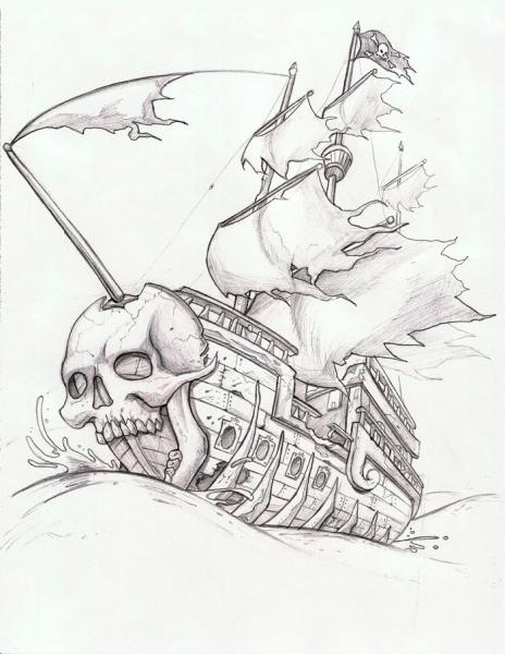 Ghost Pirate Ship by arm01