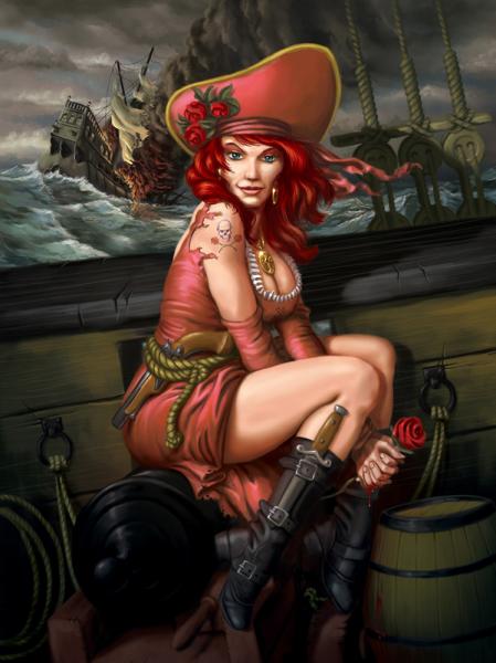 Pirate Girl by moonvisionstudio