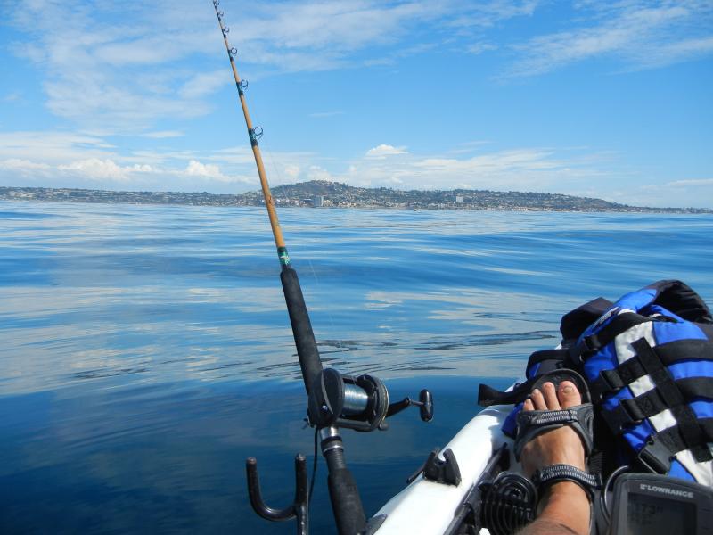 Fishing 173 ft deep off La Jolla