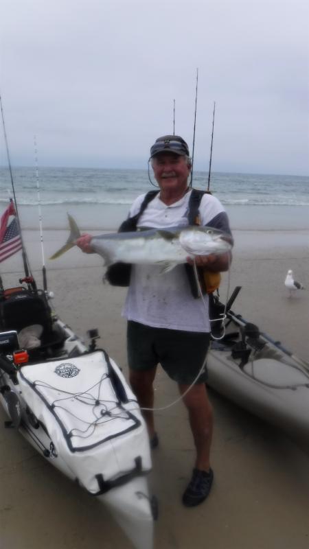 My friend Bob with his 16lb Yellow, 8-13-19