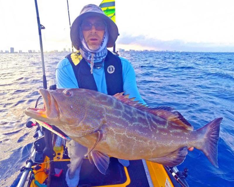 Black Grouper on a speed jig.