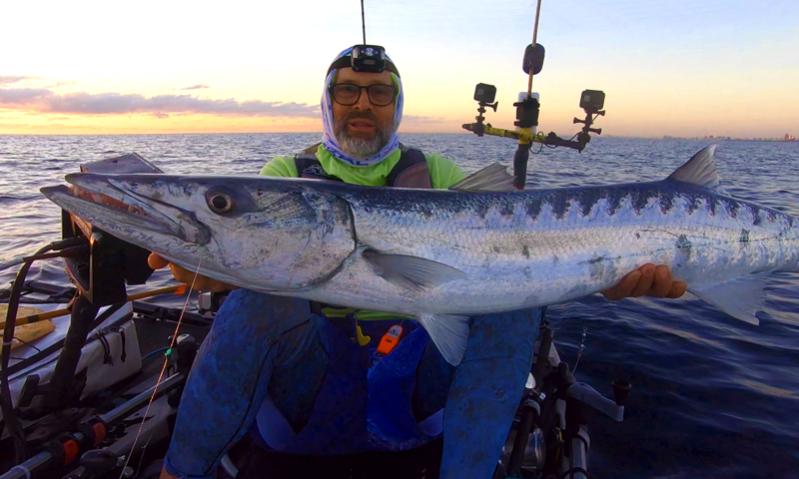 Barracuda ate the bait off my Sabiki and got hooked in the process