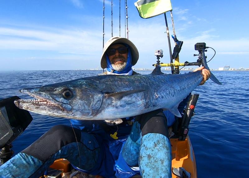 First King Mackerel using on a Ribbonfish as bait.