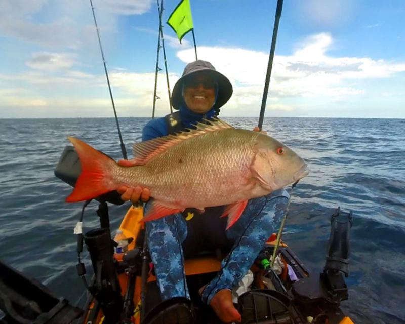 Stoked to get a nice Mutton Snapper