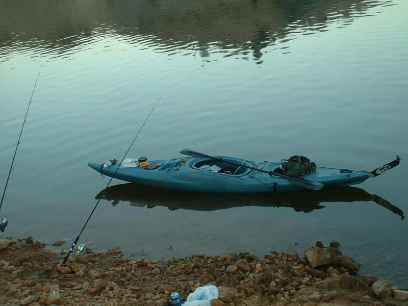 kayak on water